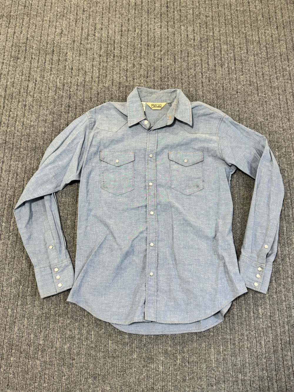 Walls‎ Pearl Snap Denim Shirt Large